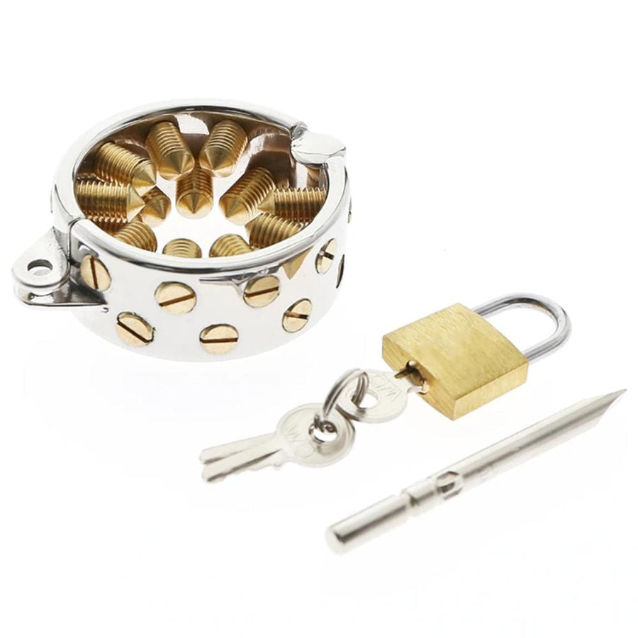 BDSM Spiked Ball Stretcher Shackle, gallery view 10