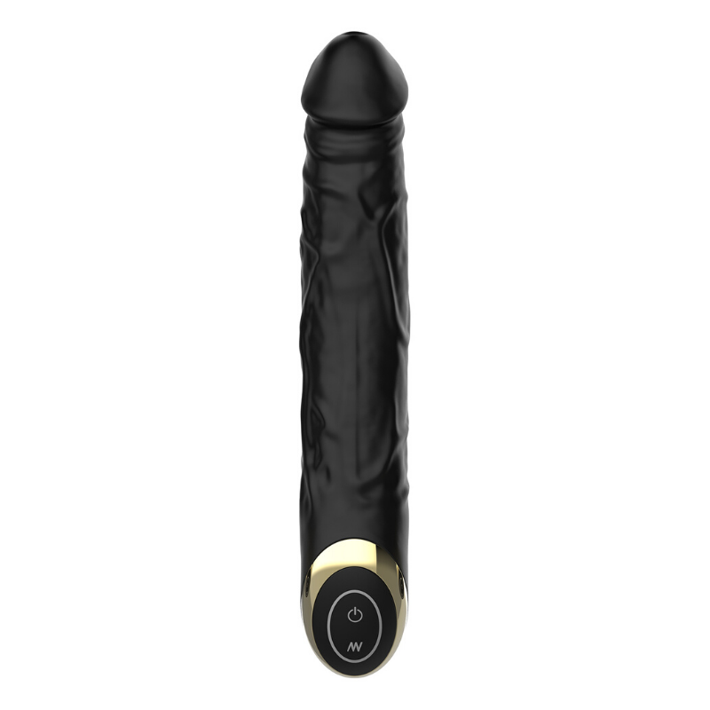 8 Inch Realistic Large Vibrating Black Dildo product view