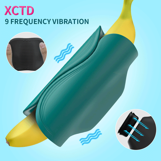 9 Vibration Half Wrapped Penis Exercise Cup product view