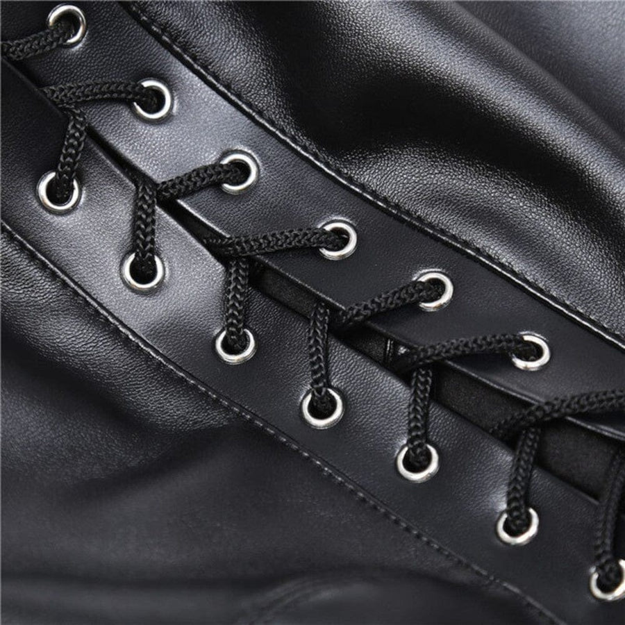 Full Leather Sensory Deprivation Hood BDSM, gallery view 9