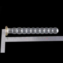 Load image into Gallery viewer, Luxurious Beaded 10 Inch Large Glass Dildo BDSM
