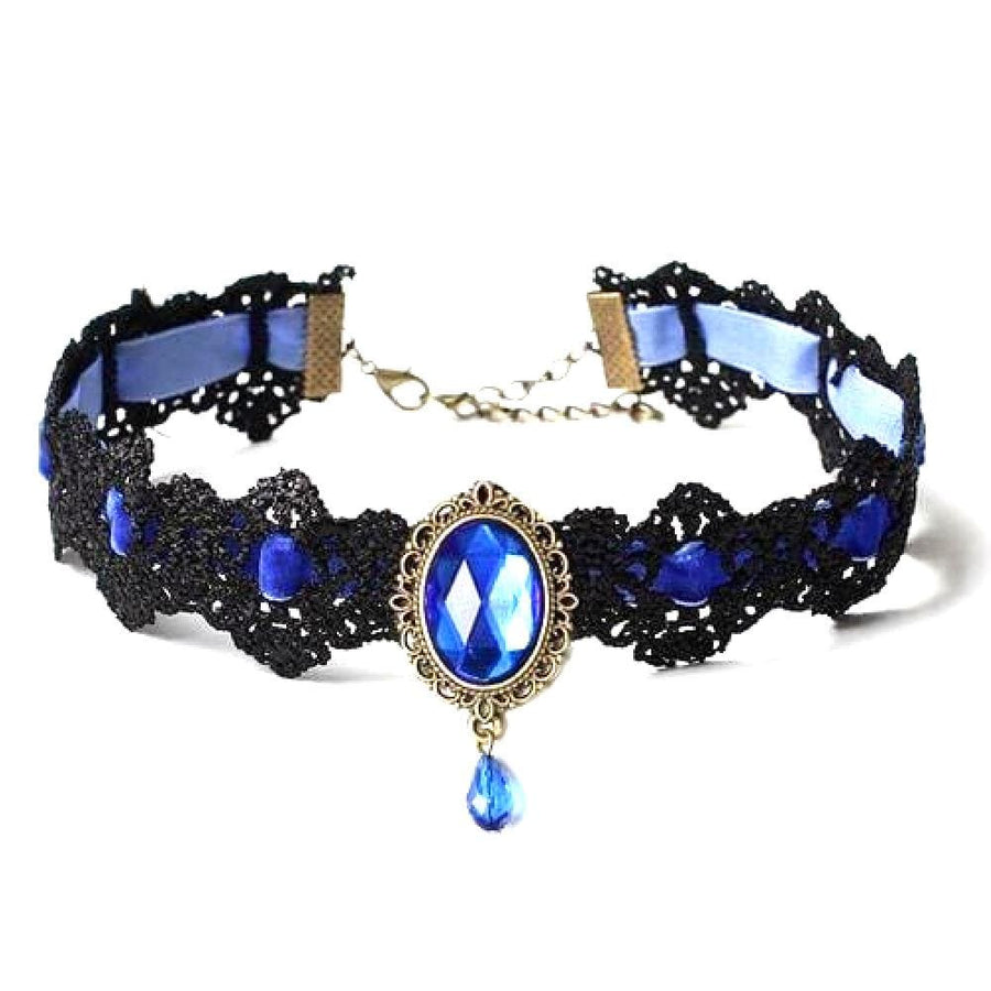 Rhinestone-Encrusted Sexy Lace Chokers, gallery view 8