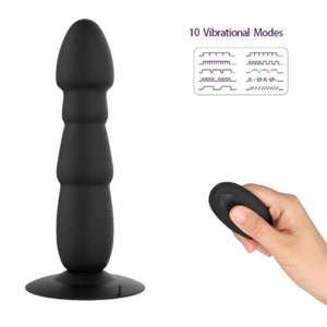 10-Speed Remote Controlled Vibrating Butt Plug