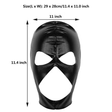 Load image into Gallery viewer, Comfy Black Spandex Hood BDSM
