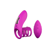 Load image into Gallery viewer, USB Rechargeable Remote Cock Ring BDSM
