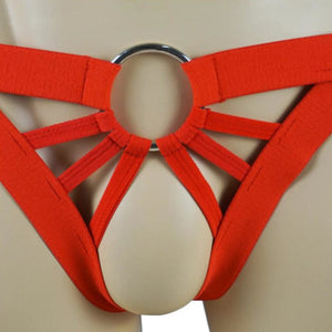 Crotchless Cock Ring Harness BDSM