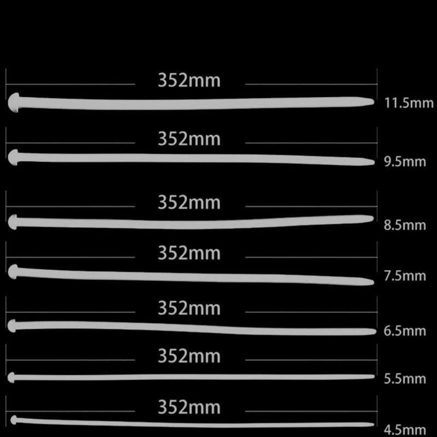Stimulating White Urethral Sounds Silicone Penis Plug, gallery view 8