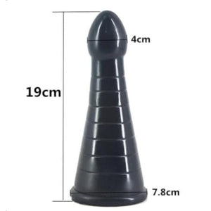 Großer, böser, kegelförmiger Analdildo BDSM