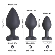 Charger l&#39;image dans la galerie, Kit d&#39;entraînement anal en silicone avec vibrateur supplémentaire 4 pièces BDSM
