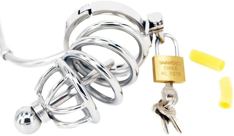 Chastity Butt Plug - Chastity Cage with Butt Plug, gallery view 8