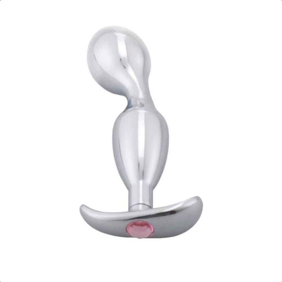Jeweled Stainless Metal Butt Plug BDSM, gallery view 2