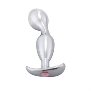 Jeweled Stainless Metal Butt Plug  BDSM