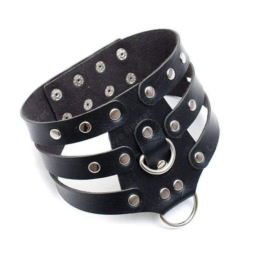 Seductive PU Leather Posture Collar, gallery view 6