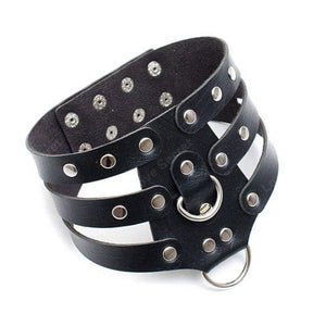 Seductive PU Leather Posture Collar