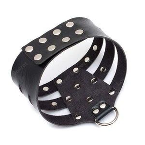 Seductive PU Leather Posture Collar