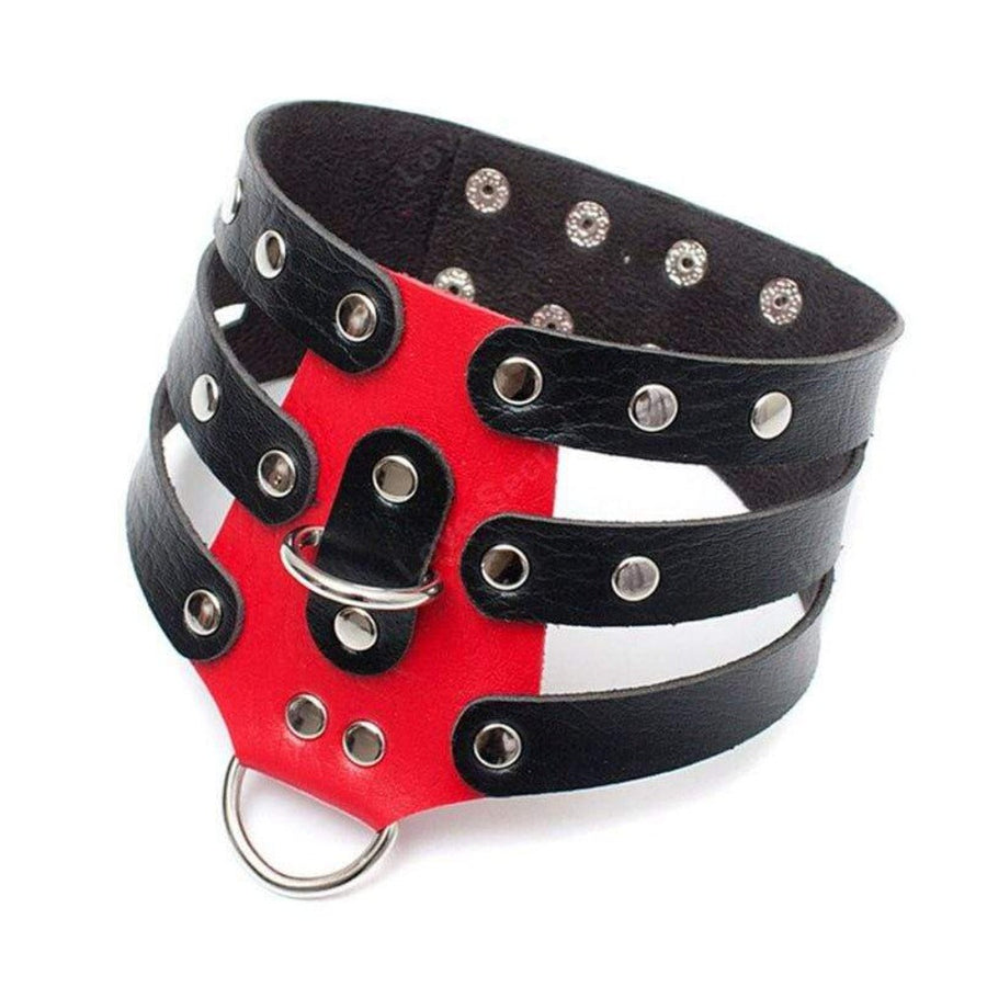 Seductive PU Leather Posture Collar product view