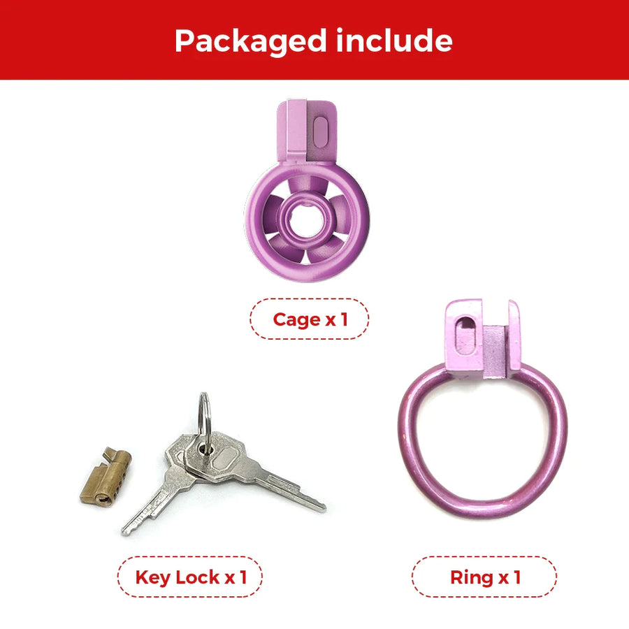 Spice Petal Purple Chastity Cage, gallery view 6