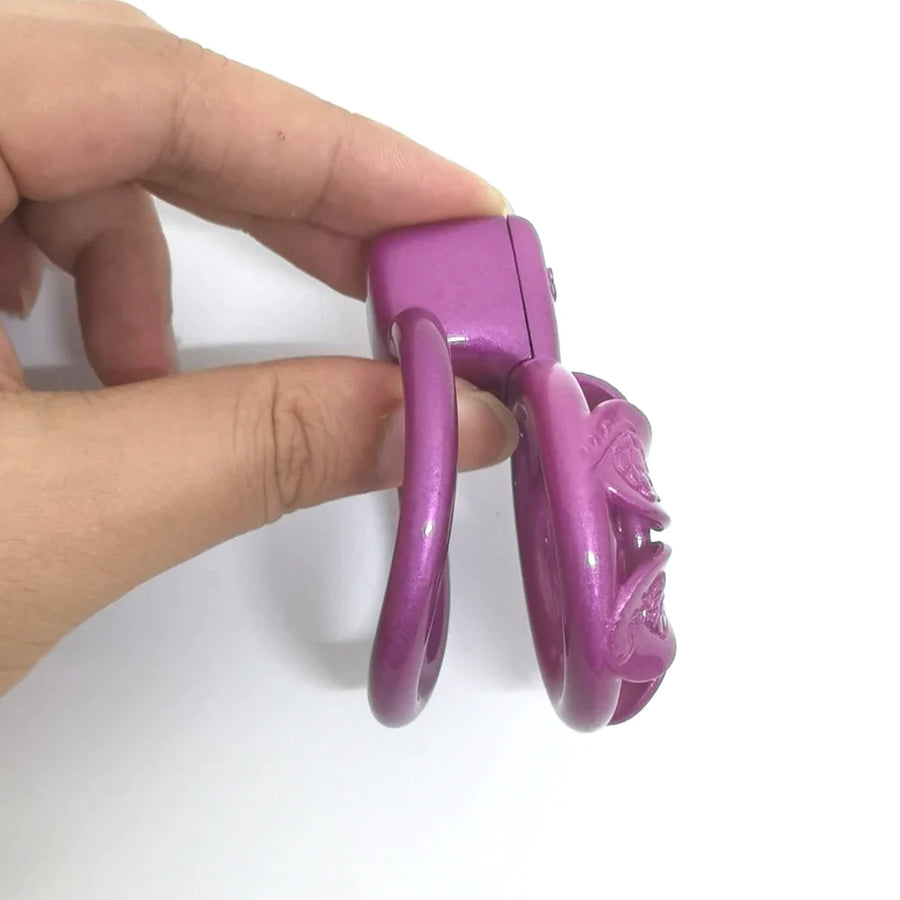 Spice Petal Purple Chastity Cage, gallery view 3