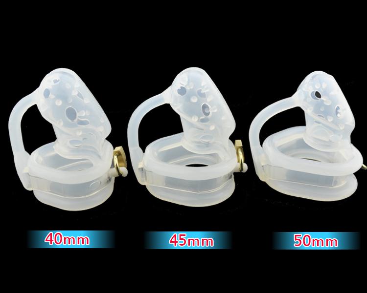 Lilly Silicone Chastity Cage 3.74 inches long, gallery view 2