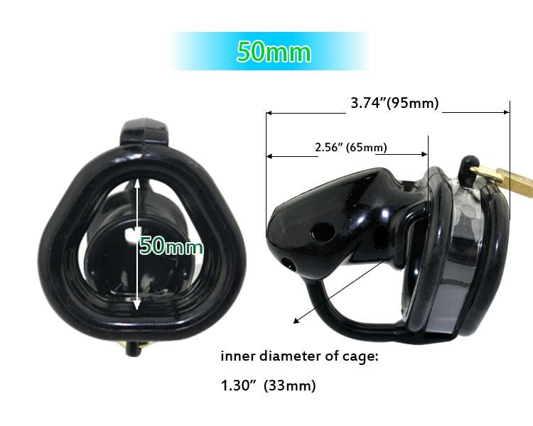 Lilly Silicone Chastity Cage 3.74 inches long, gallery view 10