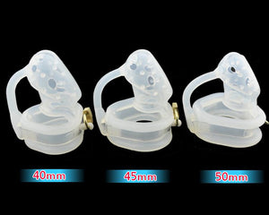 Lilly Silicone Chastity Cage  3.74 inches long