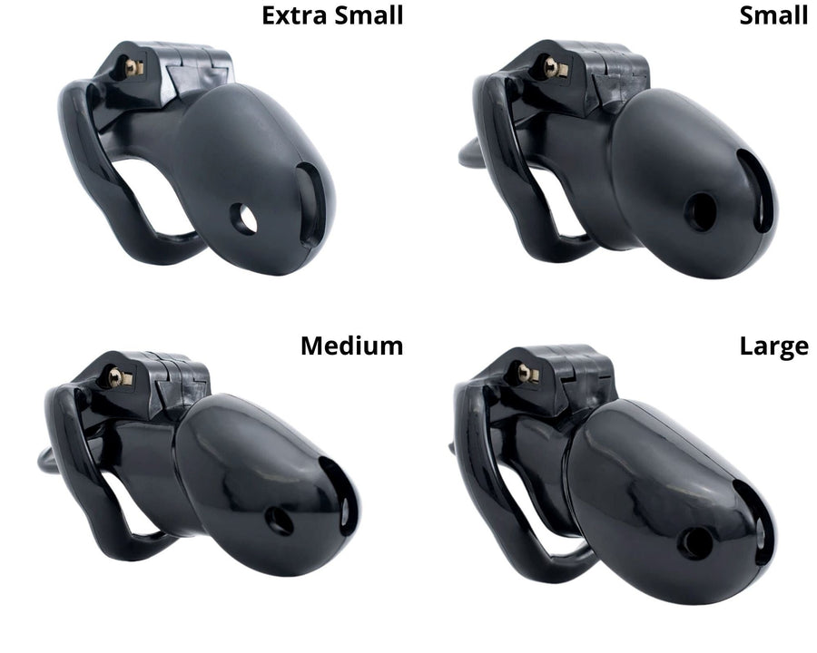 Cock-straint Male Chastity Device 3.23 inches, 3.82 inches, 4.02 inches, and 4.33 inches long, gallery view 11
