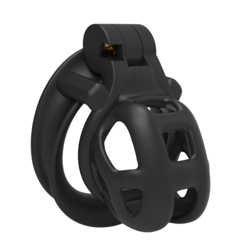 Beta Nub - Black Resin Chastity Cage BDSM product view