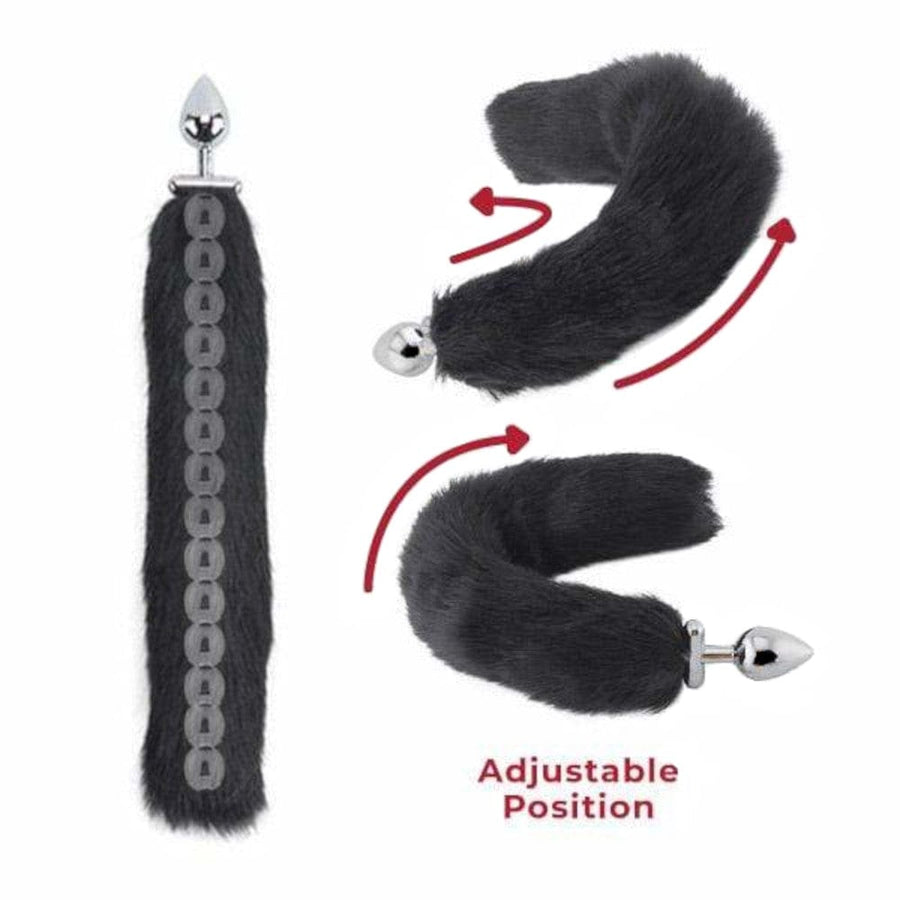Submissive Screwed Fox Tail Butt Plug BDSM, gallery view 4