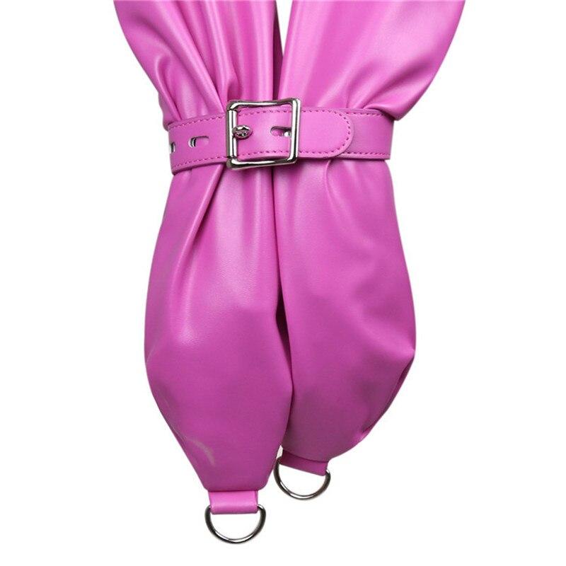 Bondage Jacket Leather Wrap Restraint BDSM, gallery view 7