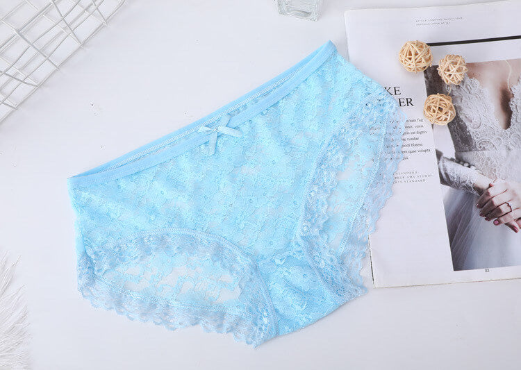 Bow Tie And Empty Lace Medium Waist Briefs, gallery view 3