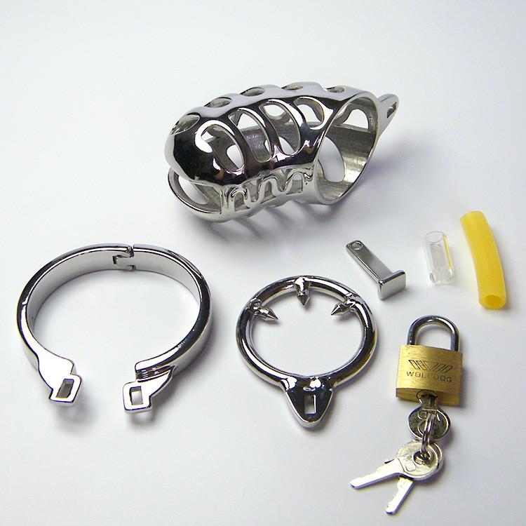 Kayla Metal Chastity Device 2.36 inches long, gallery view 4
