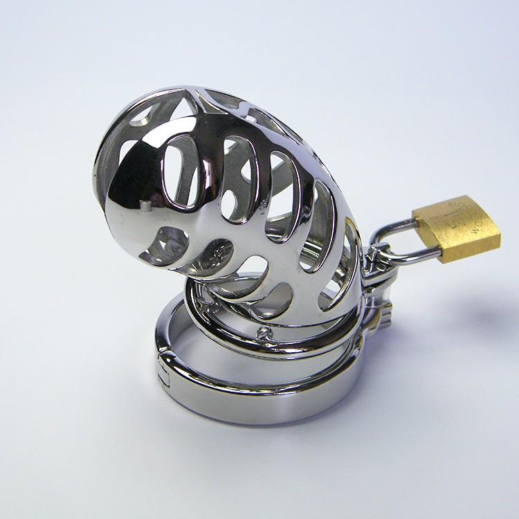 Kayla Metal Chastity Device 2.36 inches long, gallery view 2