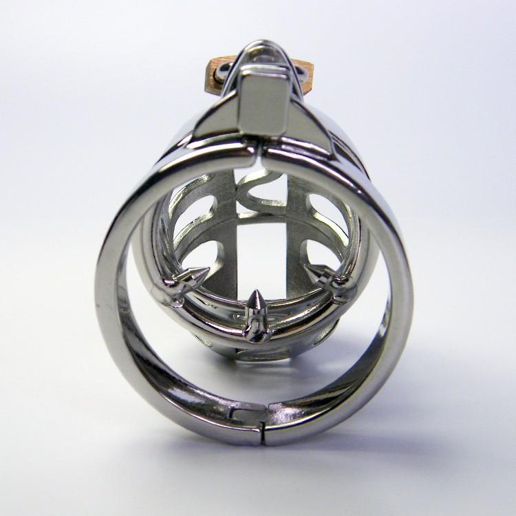 Kayla Metal Chastity Device 2.36 inches long, gallery view 3
