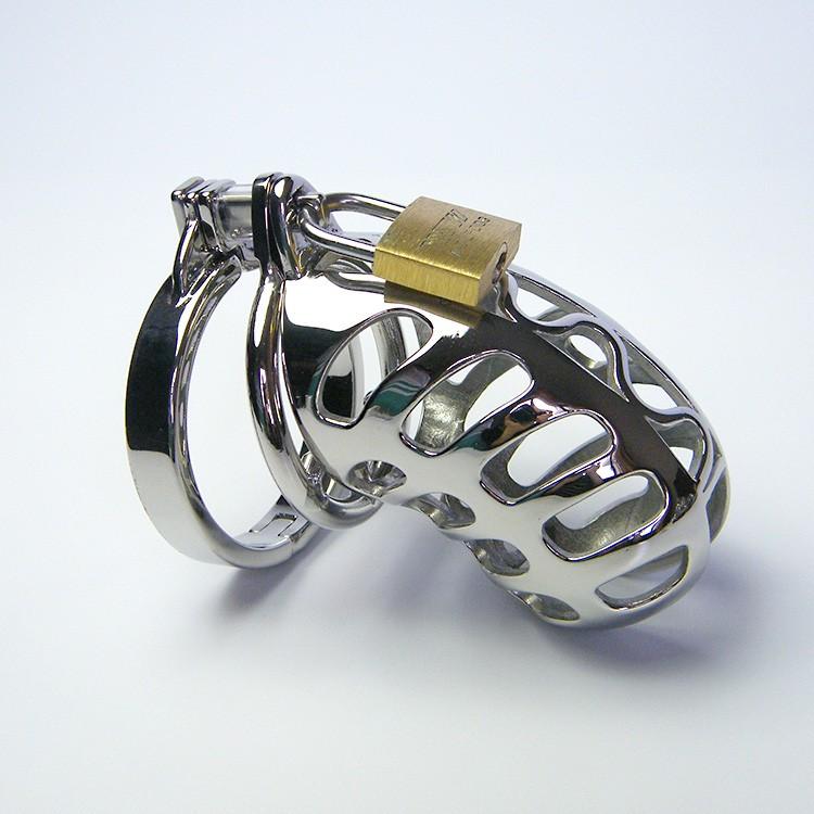 Kayla Metal Chastity Device 2.36 inches long product view