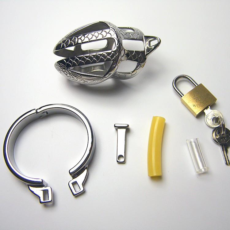 Everly Metal Chastity Device 1.97 inches long, gallery view 3