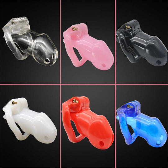 Mary Plastic Chastity Cage 1.89 inches and 2.36 inches long product view