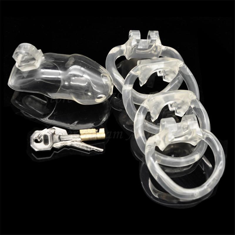 Mary Plastic Chastity Cage 1.89 inches and 2.36 inches long, gallery view 9