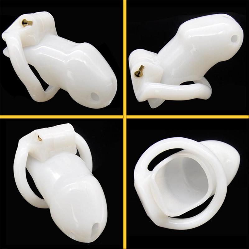 Mary Plastic Chastity Cage 1.89 inches and 2.36 inches long, gallery view 4
