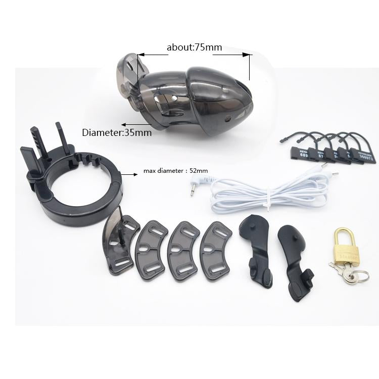 Aliyah Silicone Chastity Cage 2.95 inches long, gallery view 6