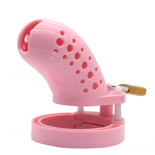 New Plastic Chastity Cage 3.8 Inches Long (All 5 Rings Included) product view