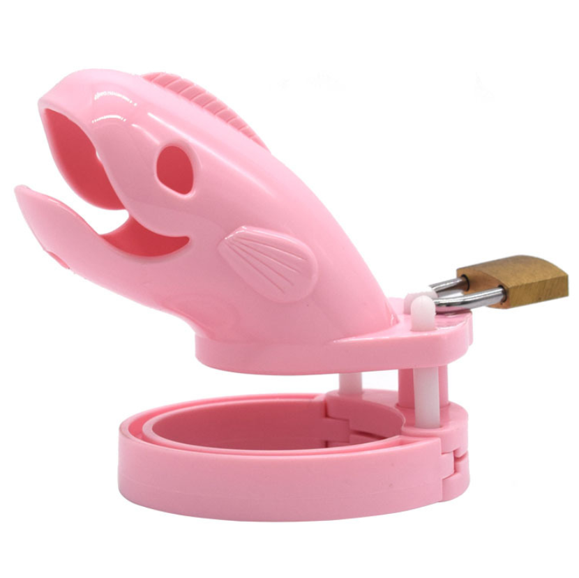 Plastic Cetacean Chastity Cage 3.22 Inches Long (All 5 Rings Included), gallery view 2
