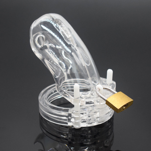 Plastic Cetacean Chastity Cage 3.22 Inches Long (All 5 Rings Included)