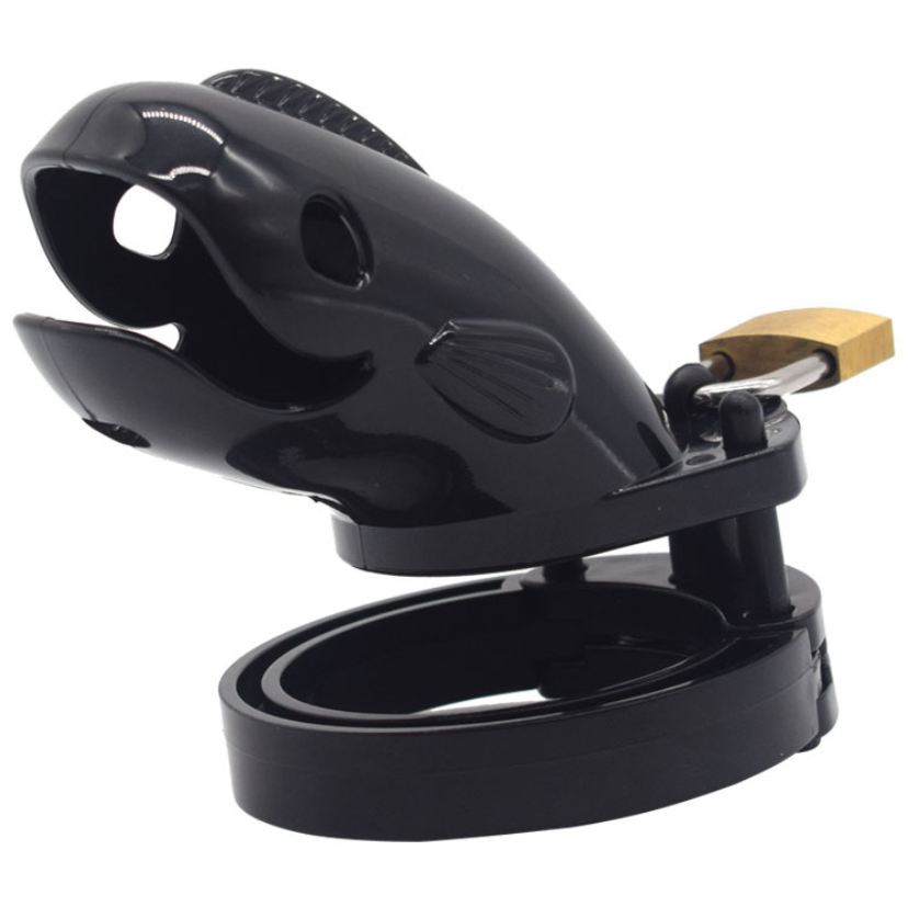 Plastic Cetacean Chastity Cage 3.22 Inches Long (All 5 Rings Included), gallery view 4
