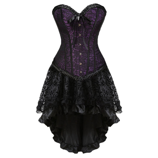 Classic Adjustable Corset Court Dress product view