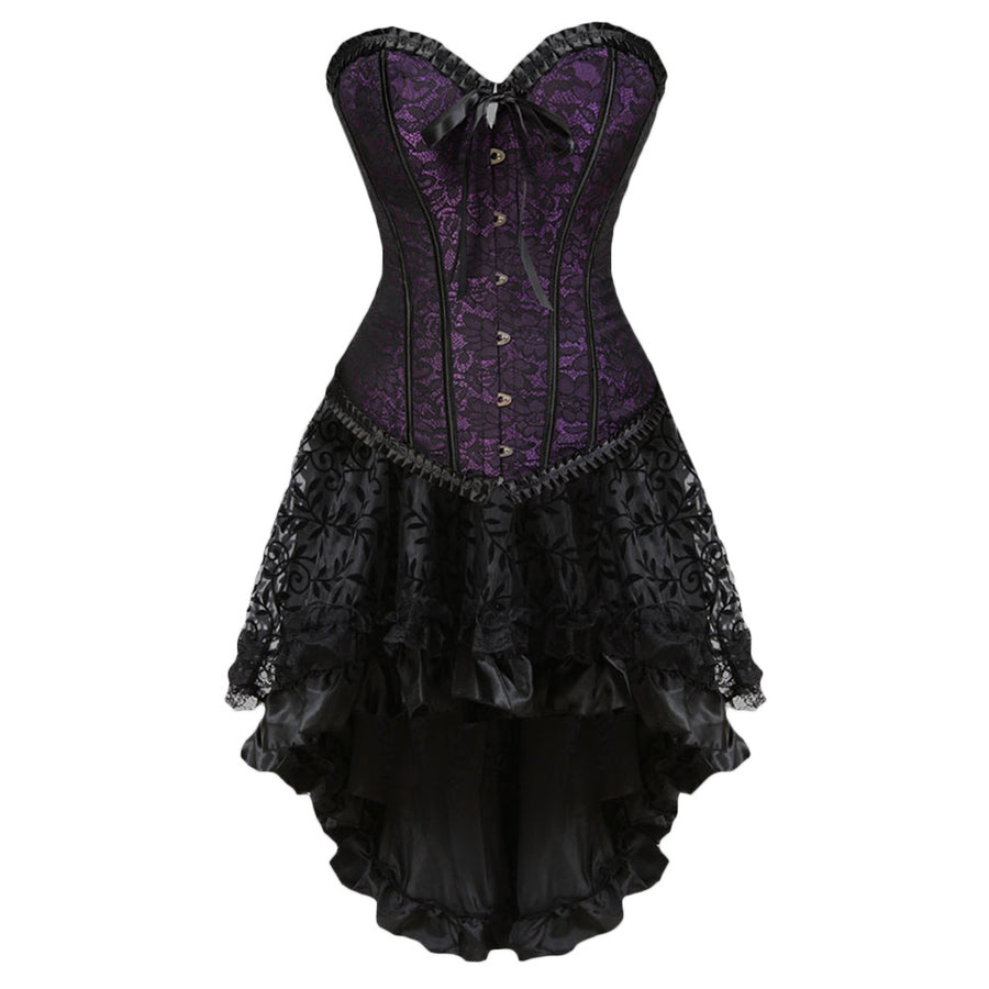 Classic Adjustable Corset Court Dress product view