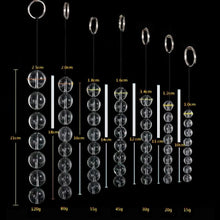 Charger l&#39;image dans la galerie, Boules anales transparentes en verre Orbs
