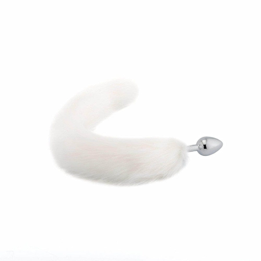 Majestic Arctic Fox Tail Butt Plug 17 Inches Long BDSM, gallery view 2