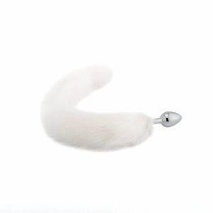 Majestic Arctic Fox Tail Butt Plug 17 Inches Long BDSM