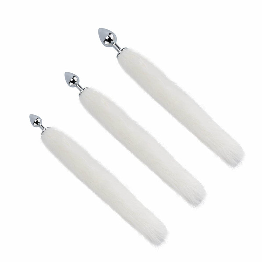 Majestic Arctic Fox Tail Butt Plug 17 Inches Long BDSM, gallery view 7