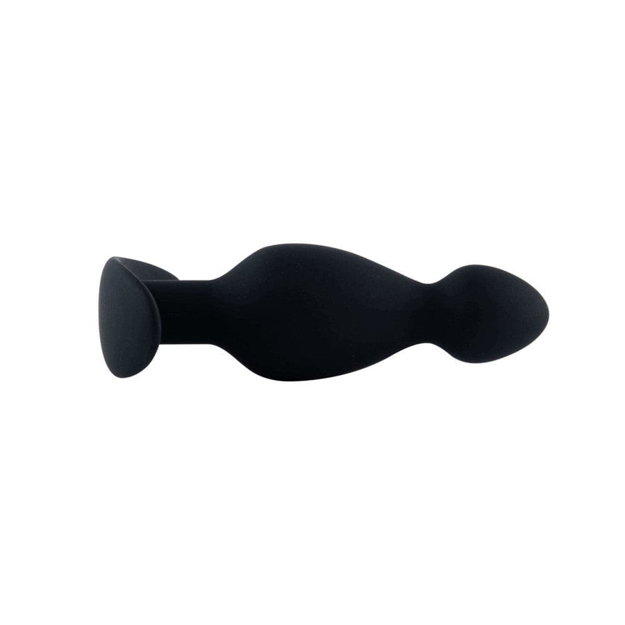 Black Silicone Beady Butt Plug BDSM, gallery view 3